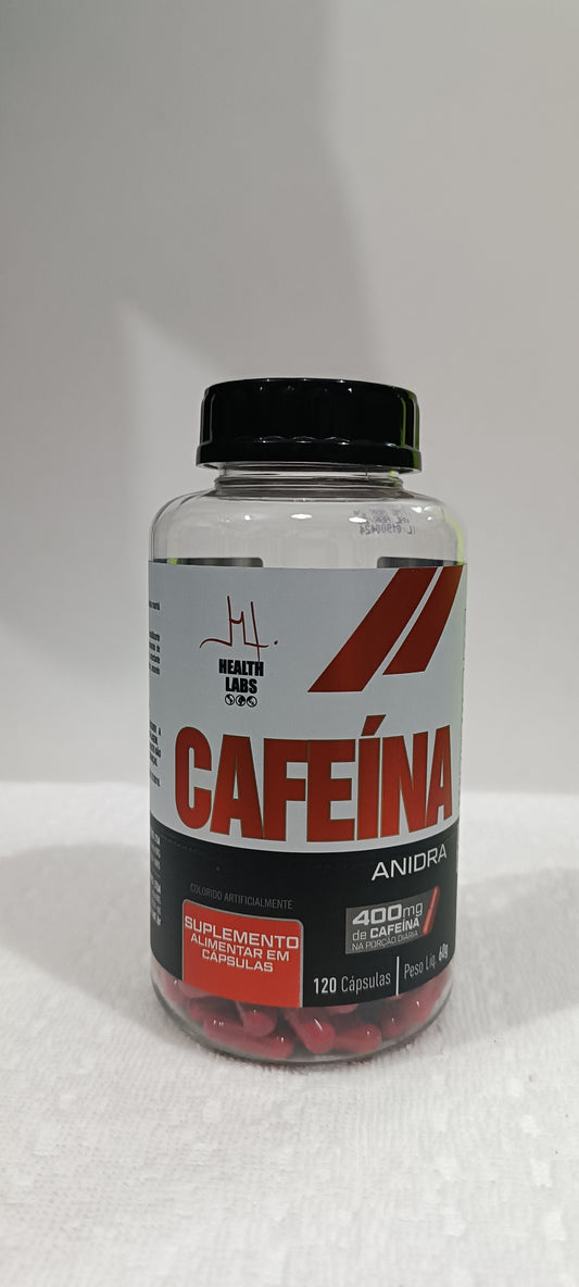 Cafeína 120 cápsulas Health Labs