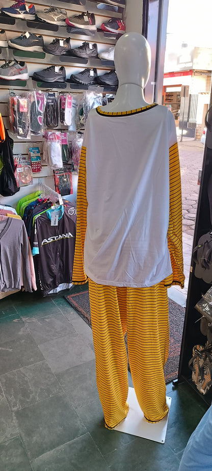 Pijama feminino manga longa Plus Size